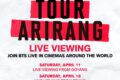 “BTS World Tour ‘Arirang’ Live Viewing”, l'evento globale live al cinema